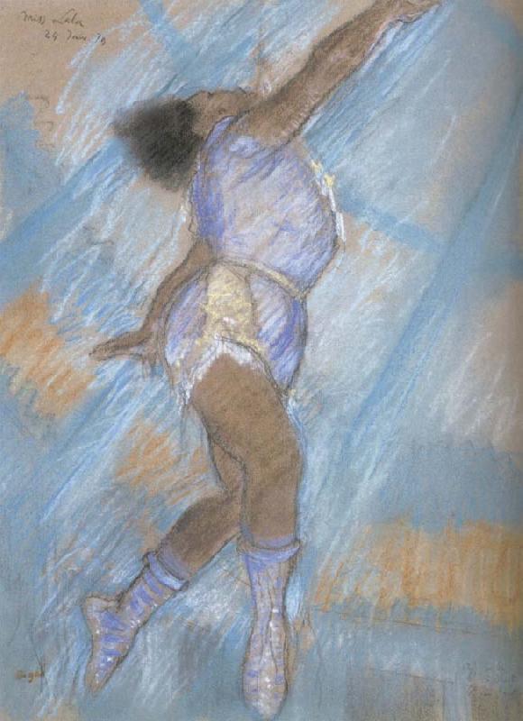 Edgar Degas Preparatory drawing for Miss La La at the cirque Fernando